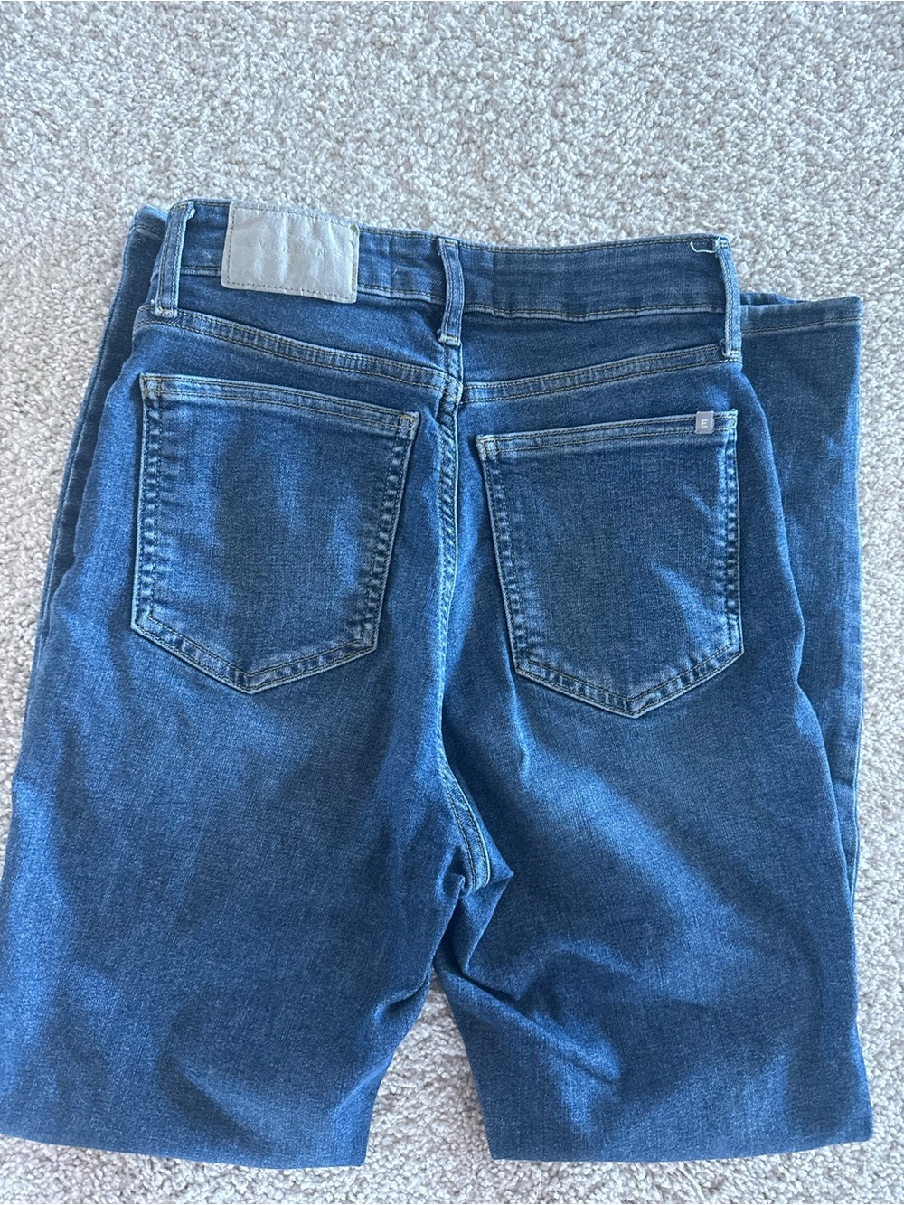 Everlane Women's Skinny Jeans in Dark Blue Denim